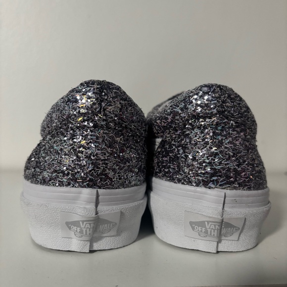 Vans Old Skool Silver Glitter Sneakers - Picture 4 of 5